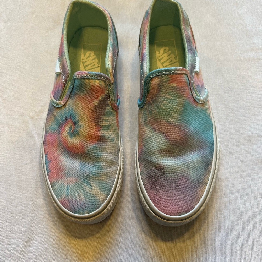 Vans Asher Tie Dye Sneaker Slip-On Womens 6